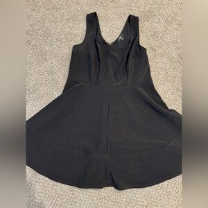 Lulu's Black Sleeveless Skater Dress